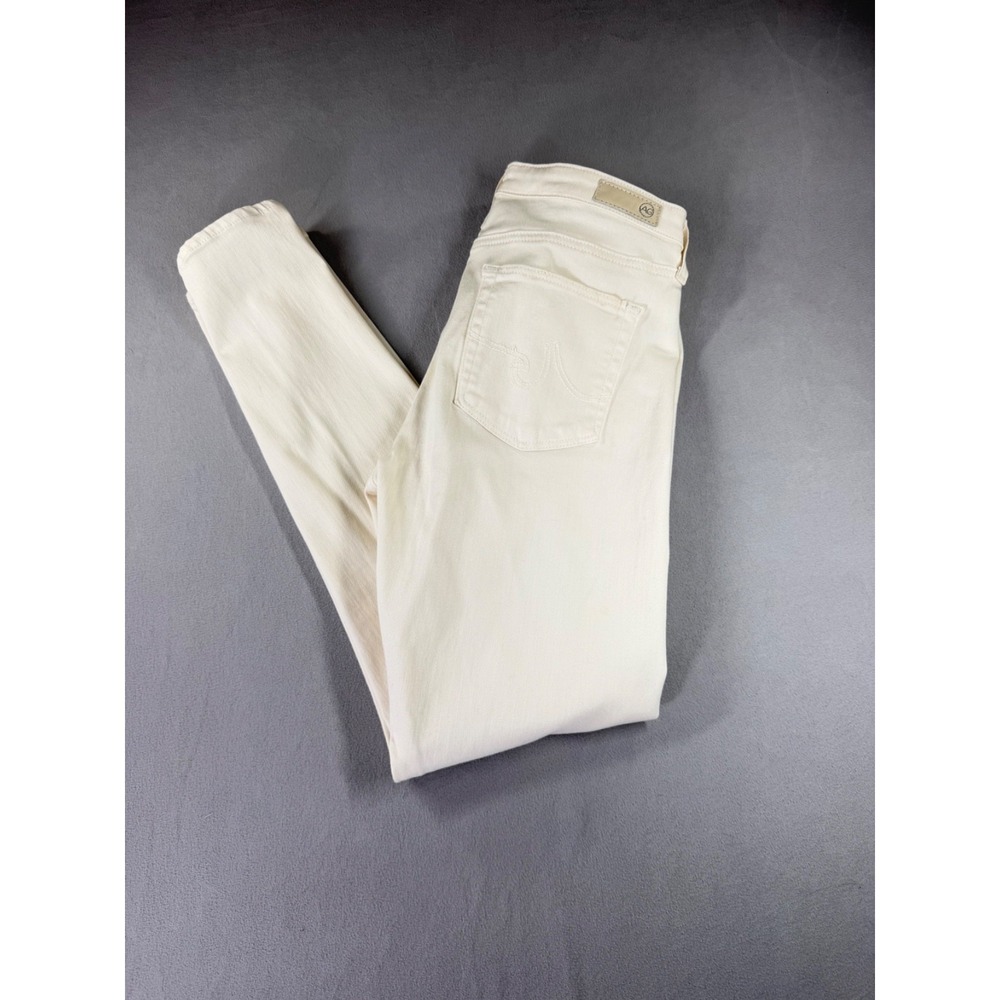 AG Adriano Goldschmied Farrah Ankle Jeans Womens 29R White High Rise